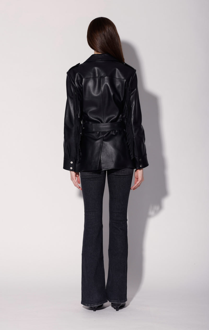 Linda Jacket, Black - Leather