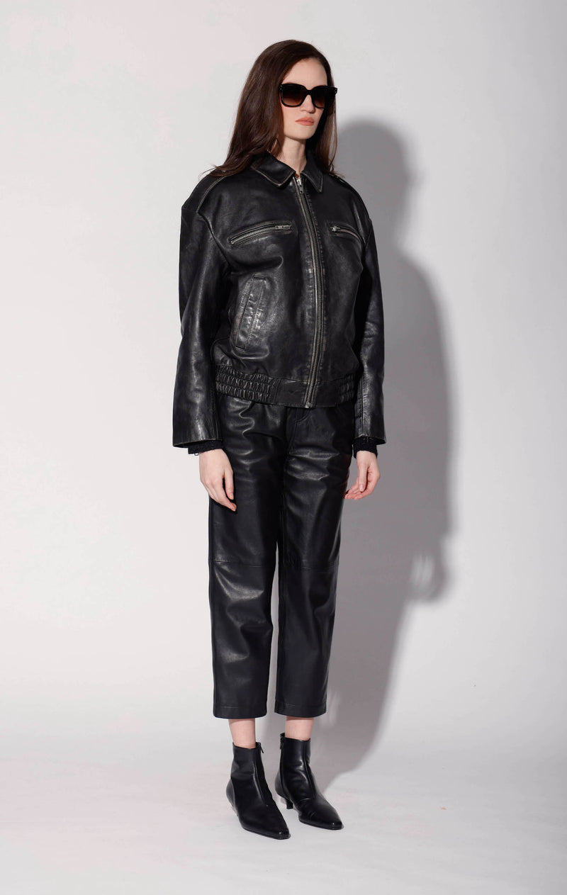 Lance Jacket, Charcoal - Leather