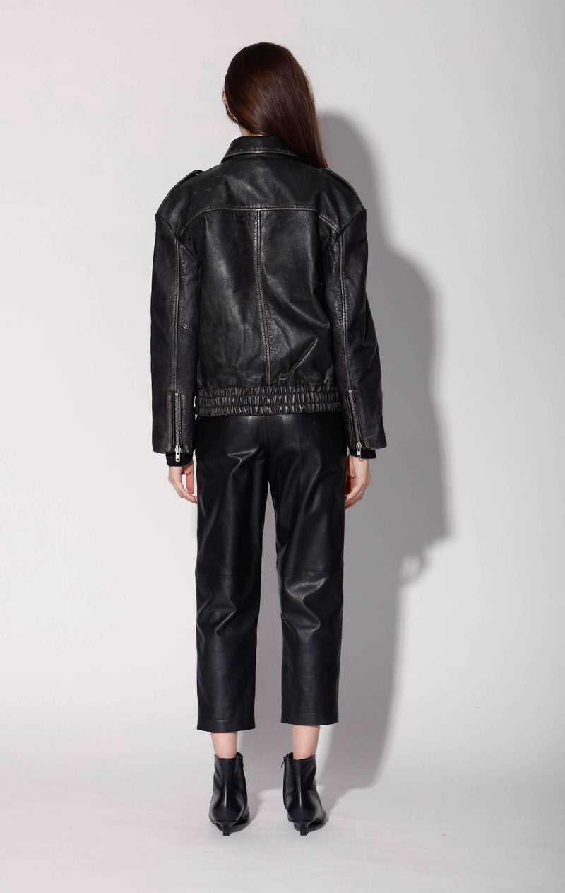 Lance Jacket, Charcoal - Leather