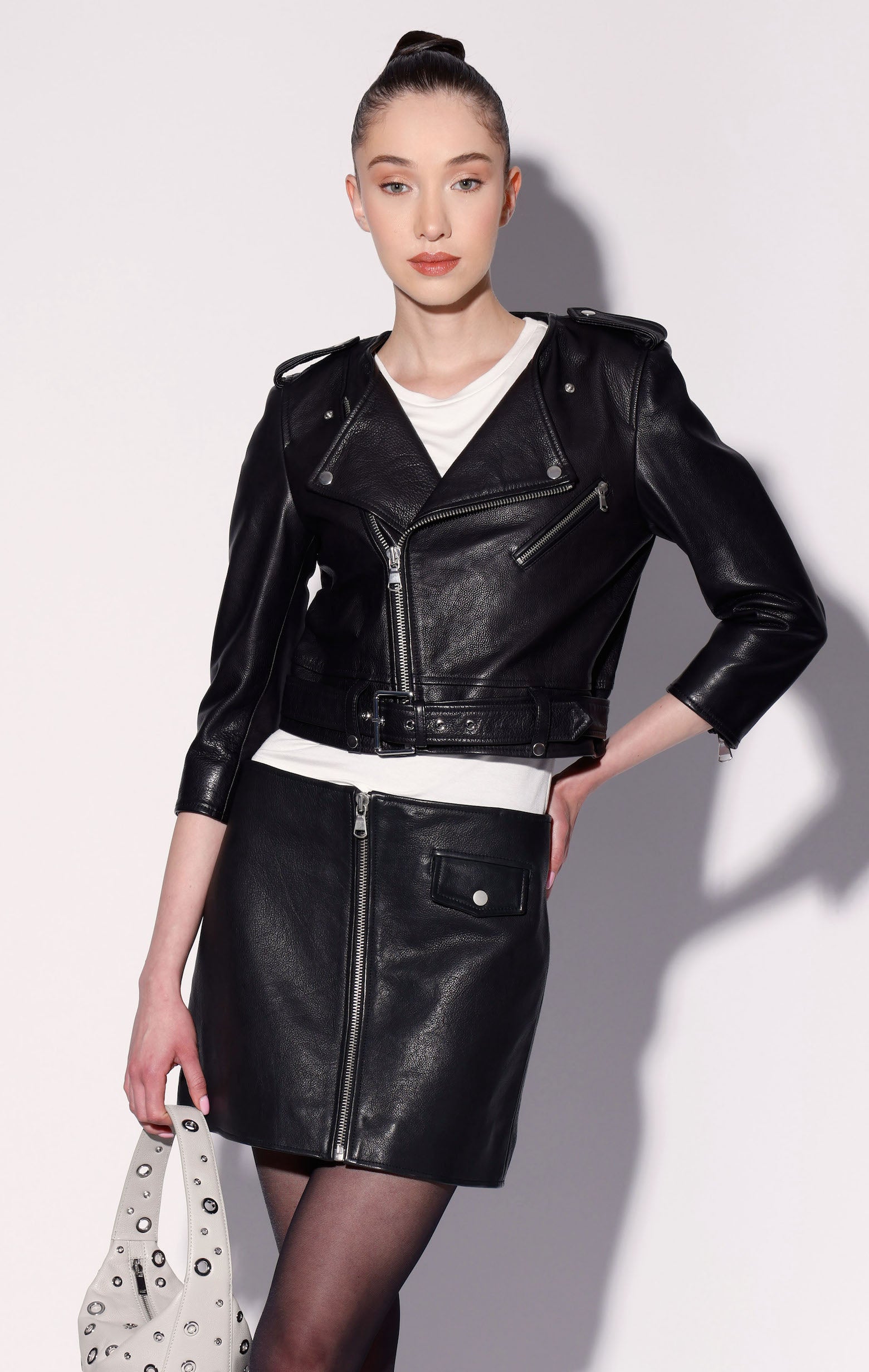 Jamison Jacket, Black - Leather