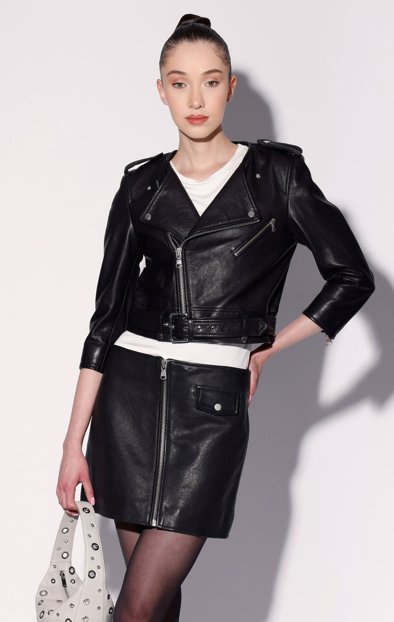 Jamison Jacket, Black - Leather