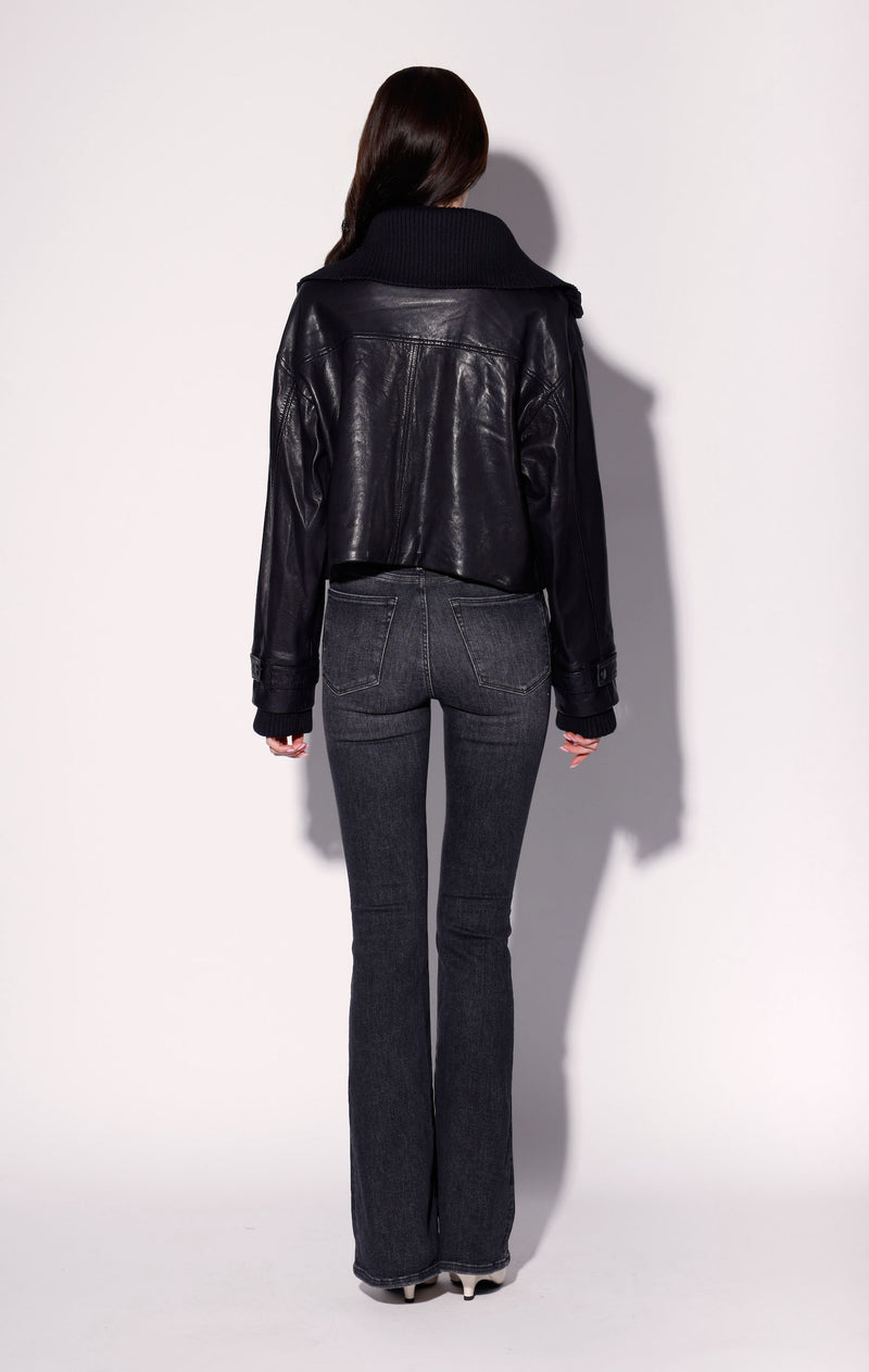 Carmen Jacket, Black - Leather