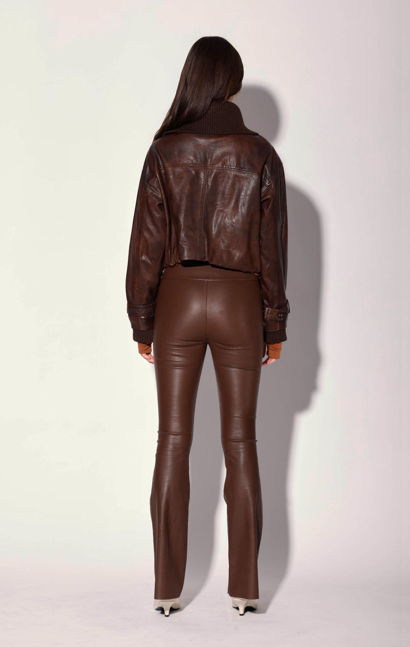 Carmen Jacket, Hickory - Leather