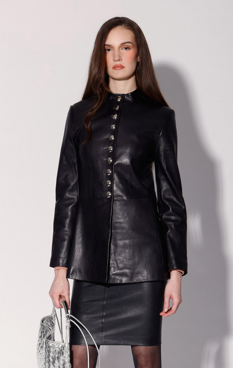 Isabella Jacket, Black - Leather