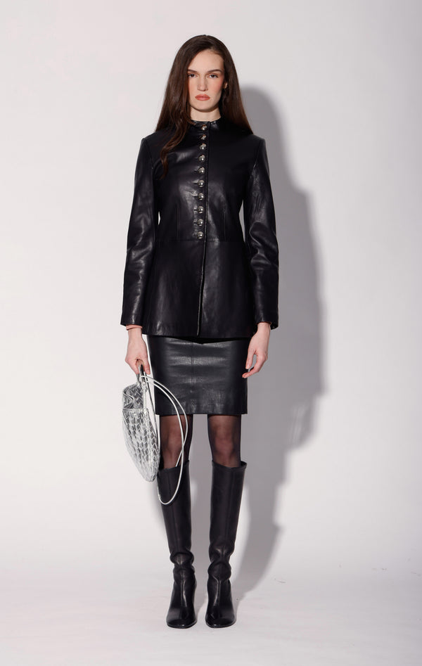 Isabella Jacket, Black - Leather