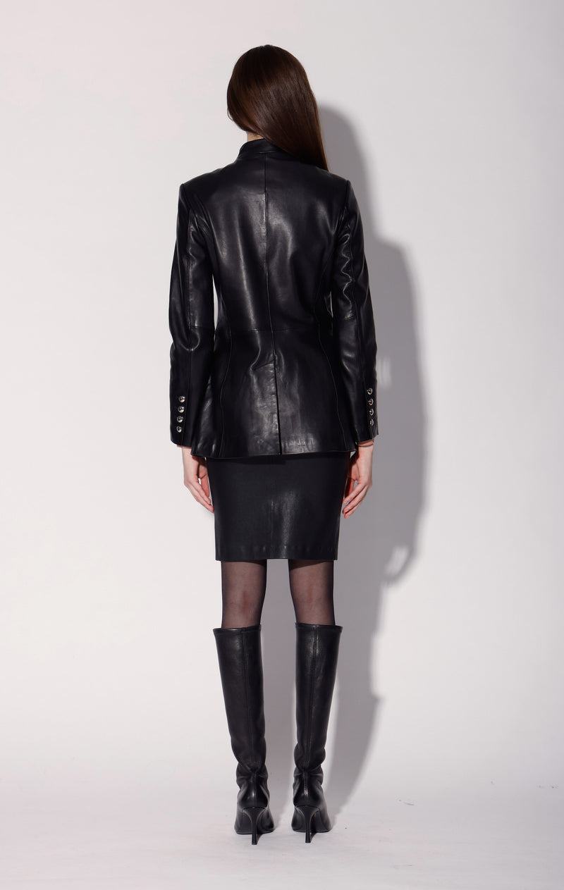Isabella Jacket, Black - Leather