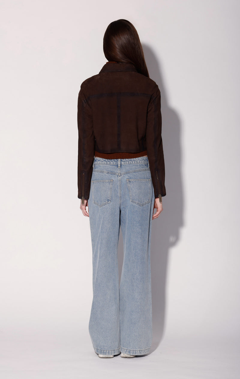 Jolene Jacket, Mocha Suede - Leather