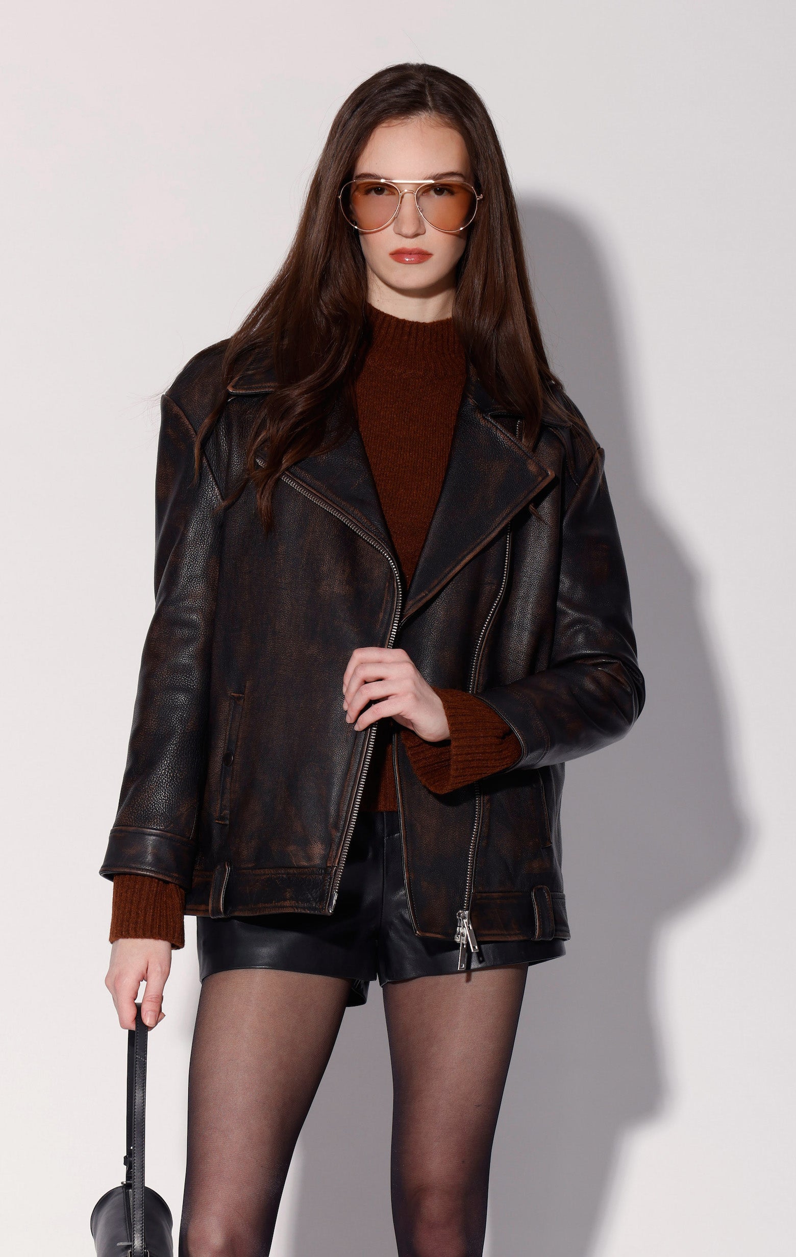 Cassandra Blazer, Brown Tan - Leather