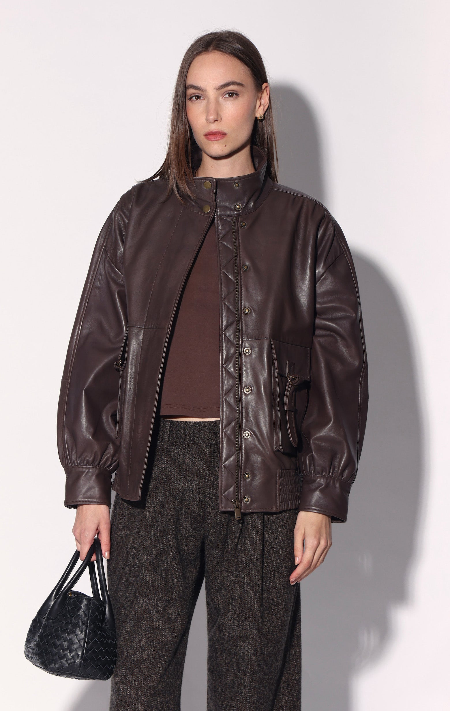 Hadlee Jacket, Brown - Leather
