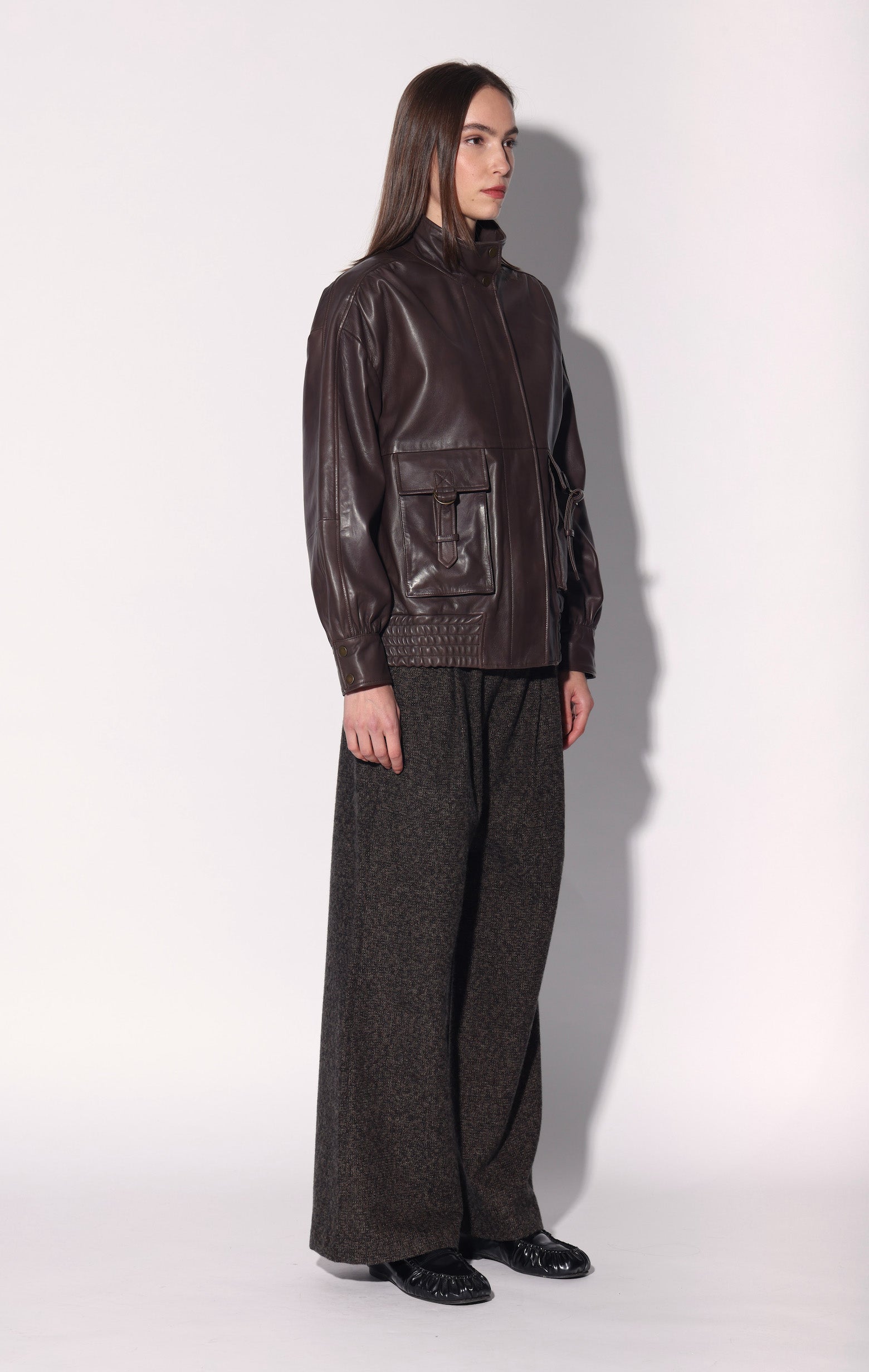 Hadlee Jacket, Brown - Leather