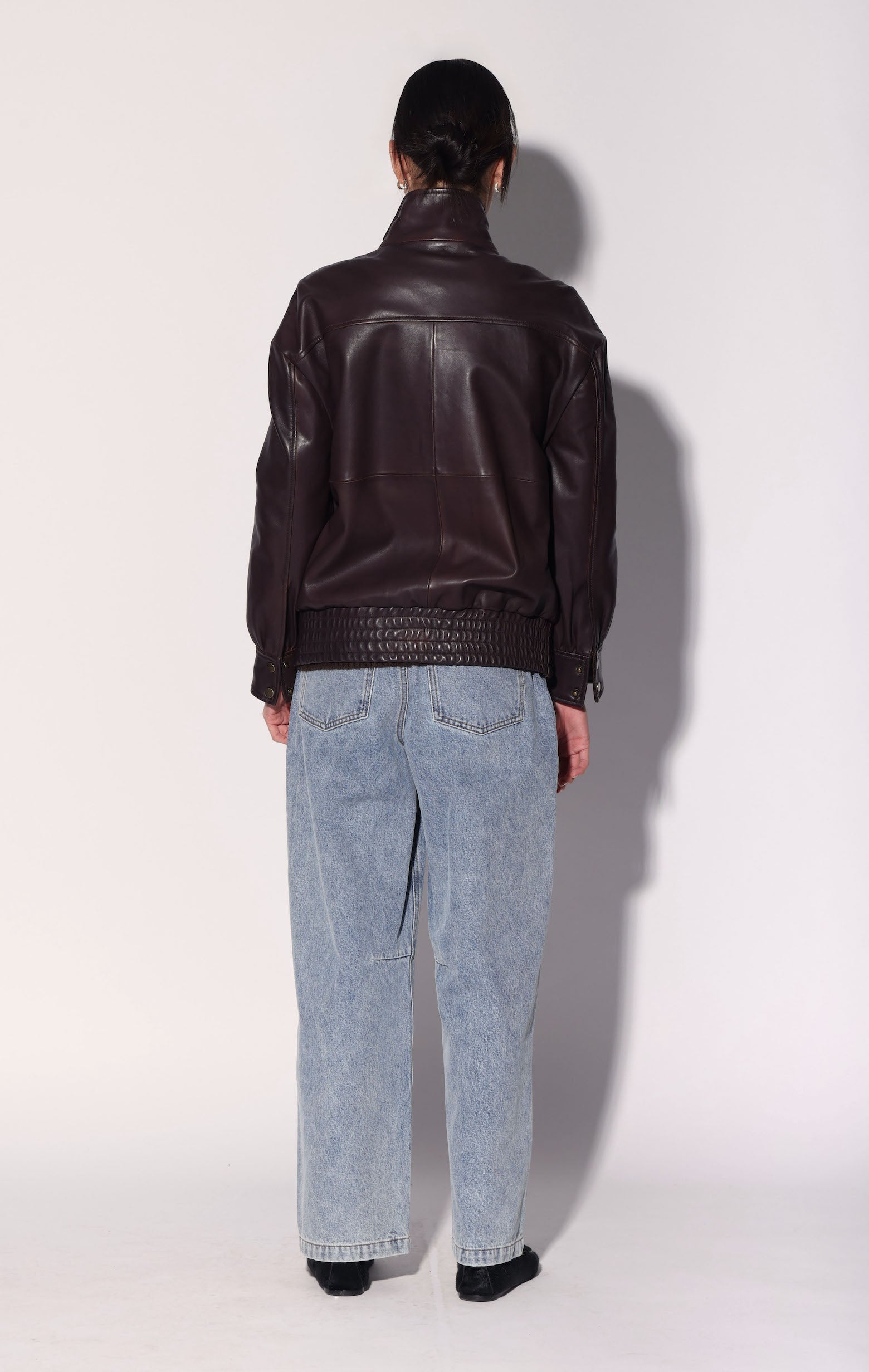 Hadlee Jacket, Plum - Leather