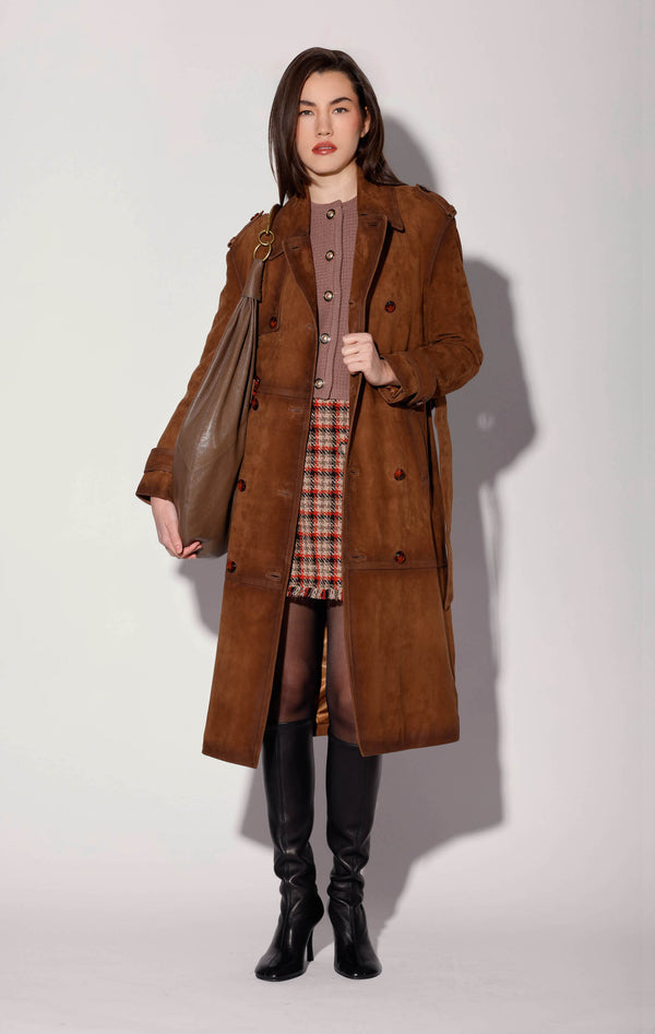 Jerome Trench, Caramel Suede - Leather