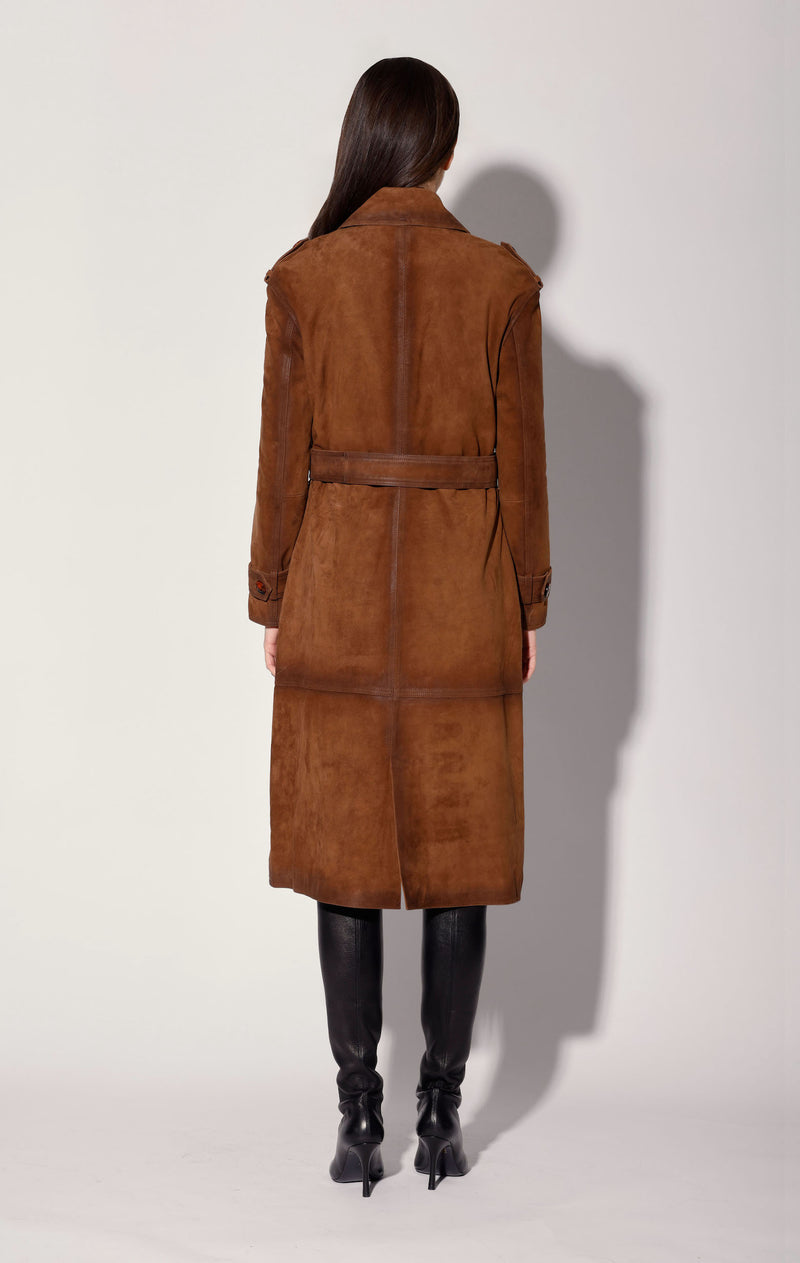 Jerome Trench, Caramel Suede - Leather
