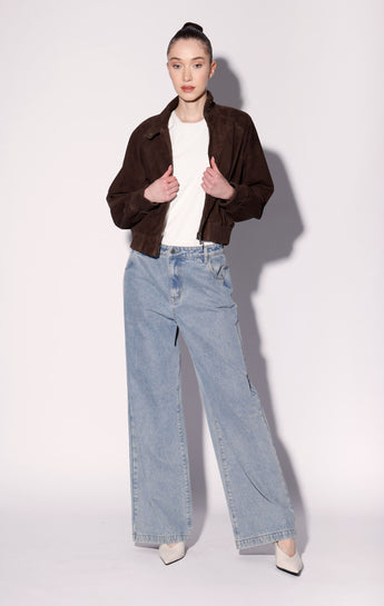 Bowie Jacket, Mocha Suede - Leather