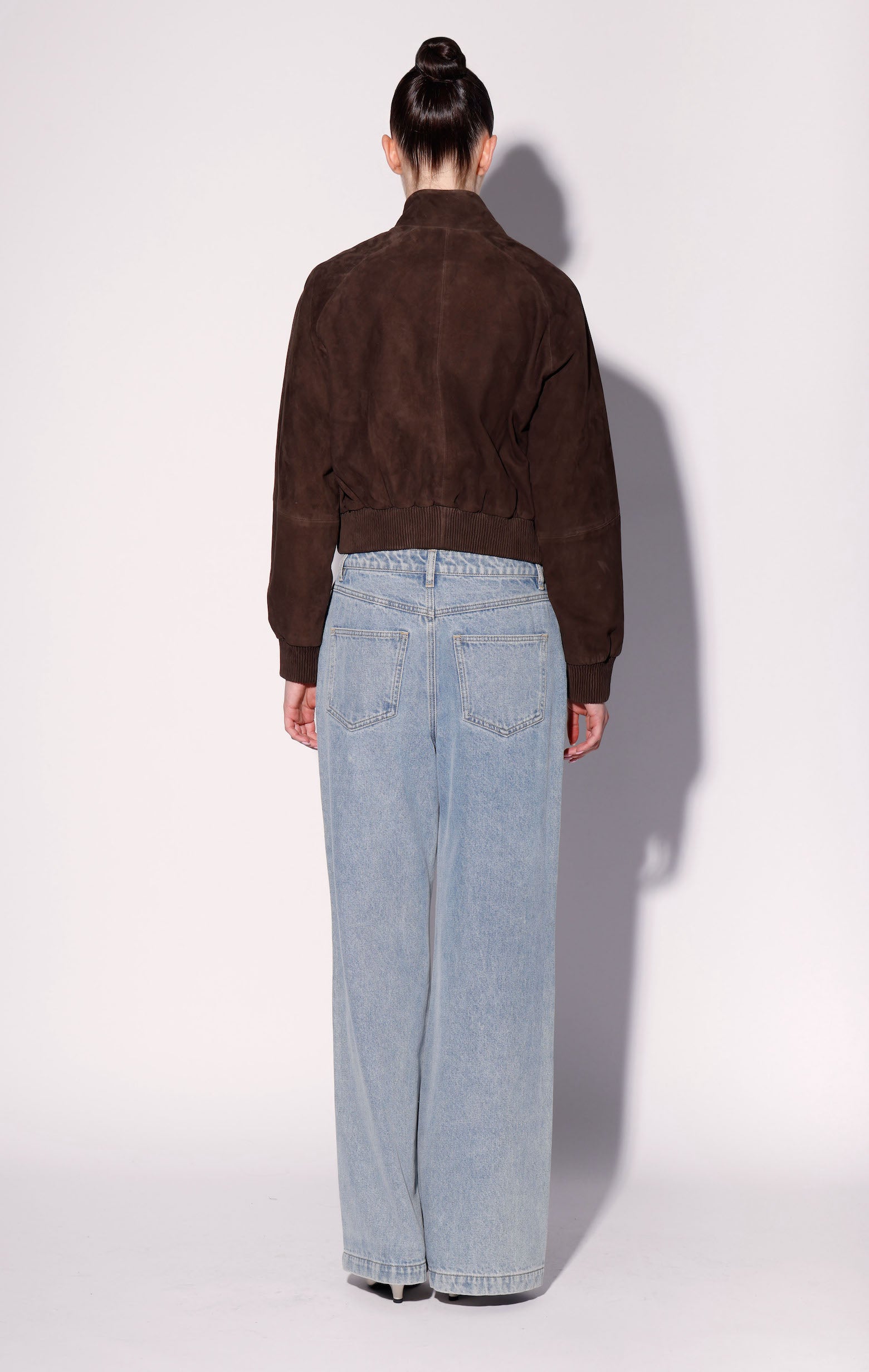Bowie Jacket, Mocha Suede - Leather