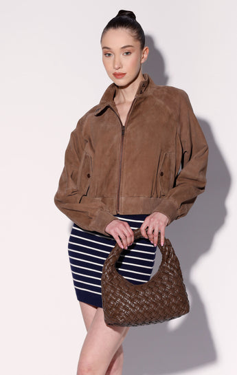 Bowie Jacket, Toffee Suede - Leather