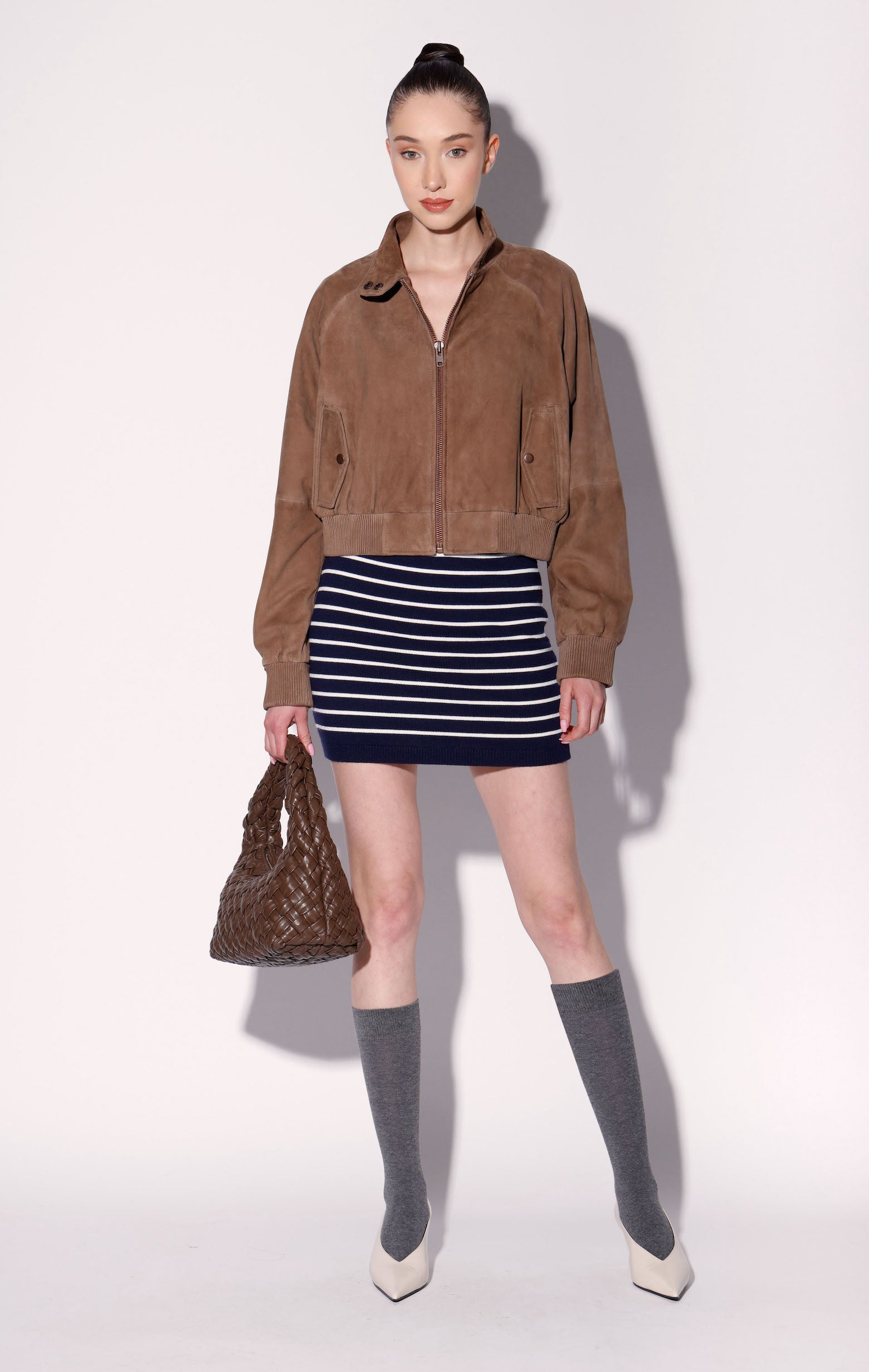 Bowie Jacket, Toffee Suede - Leather