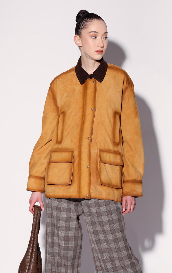 Bradley Jacket, Cider Suede - Leather