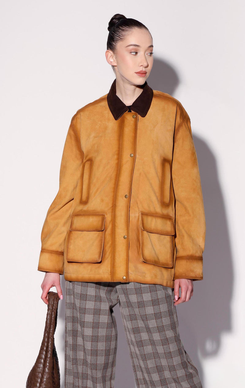 Bradley Jacket, Cider Suede - Leather