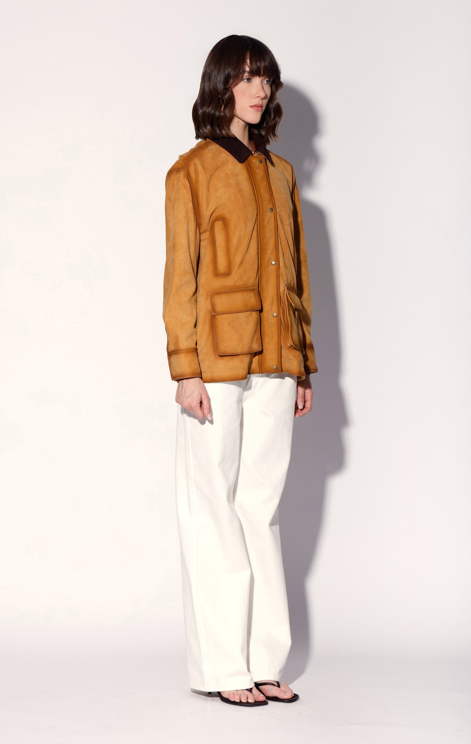Bradley Jacket, Cider Suede - Leather