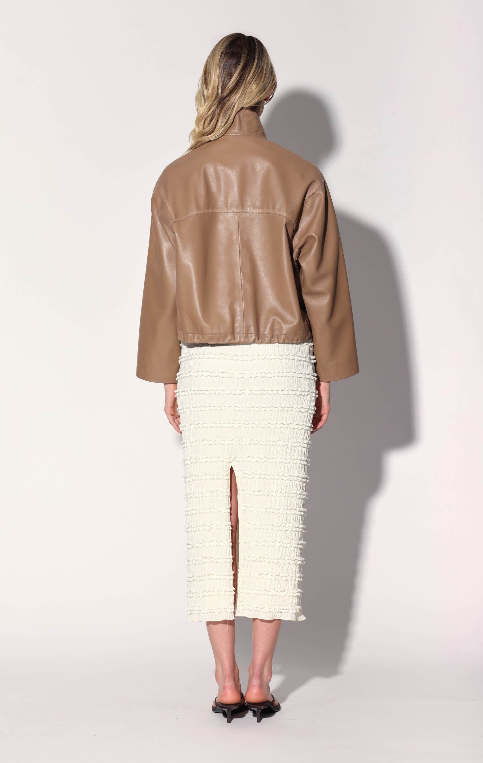 Roman Jacket, Mousse - Leather