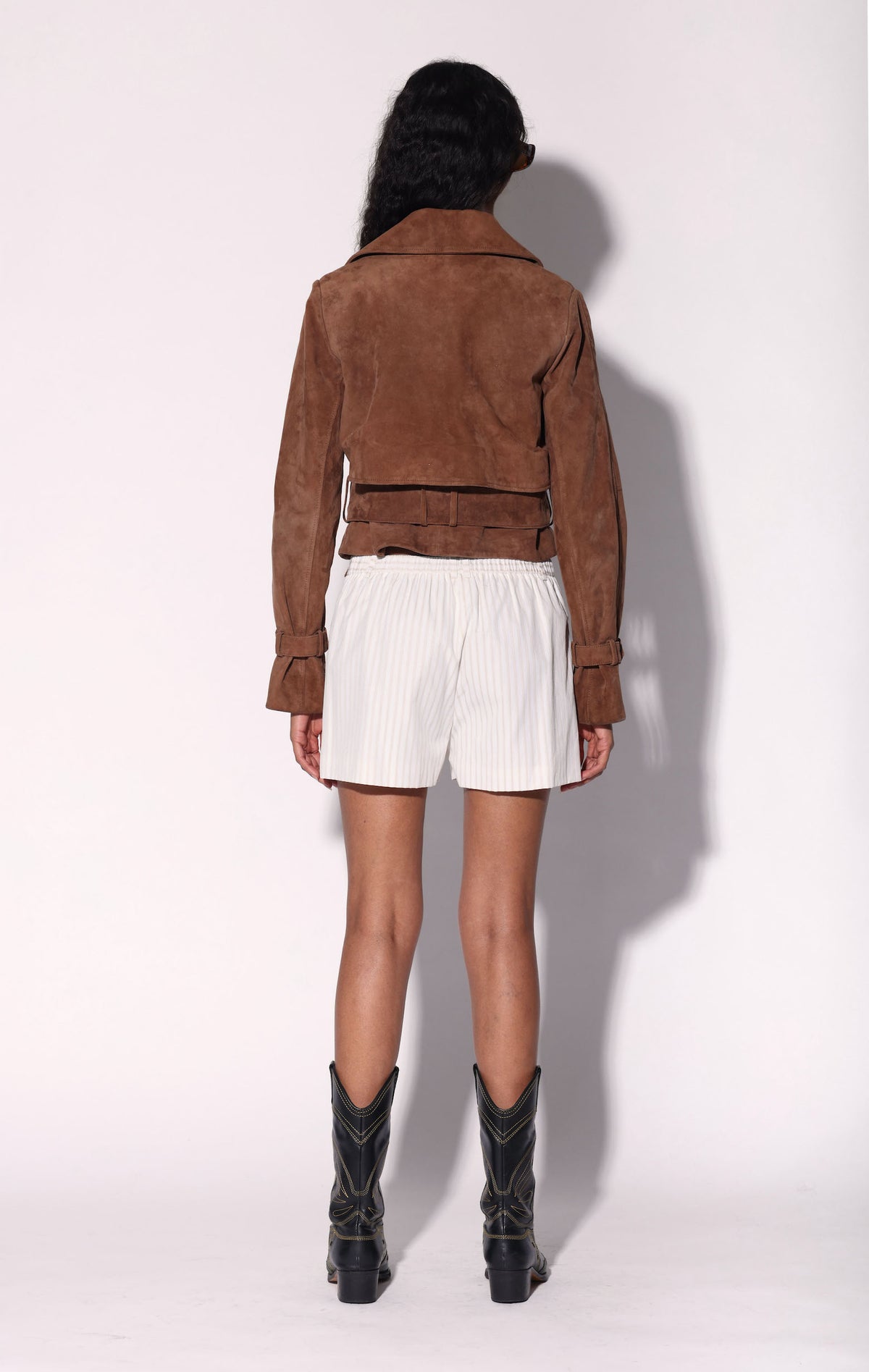 Rexa Short Trench, Chestnut Suede - Leather (Pre Spring 2027)