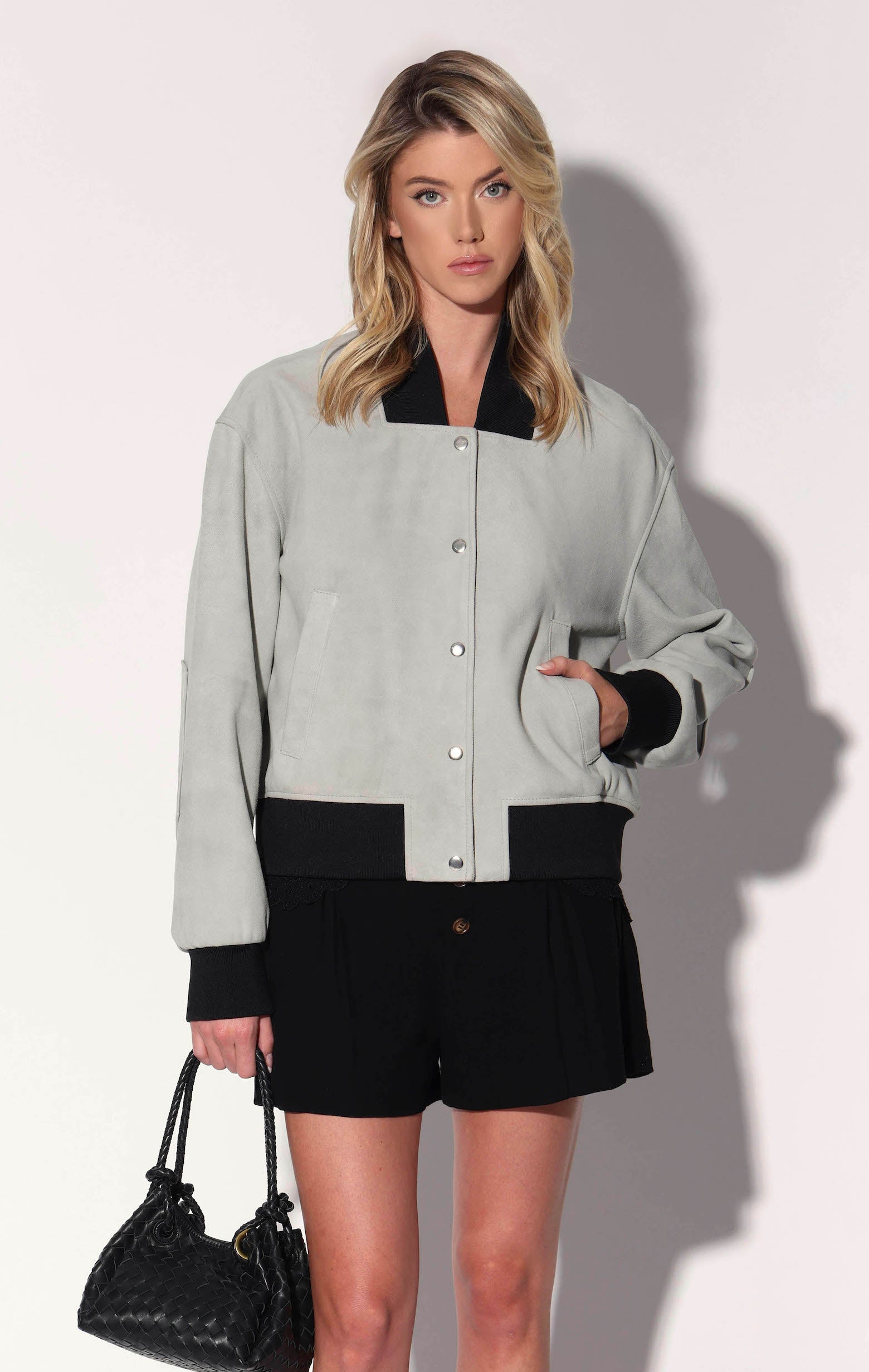 Emilio Jacket, Mist Suede - Leather (Pre Spring 2027)