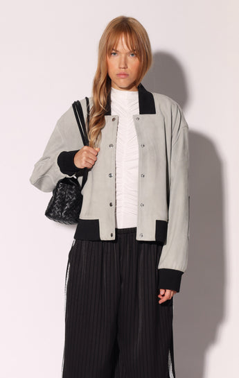 Emilio Jacket, Mist Suede - Leather (Pre Spring 2027)