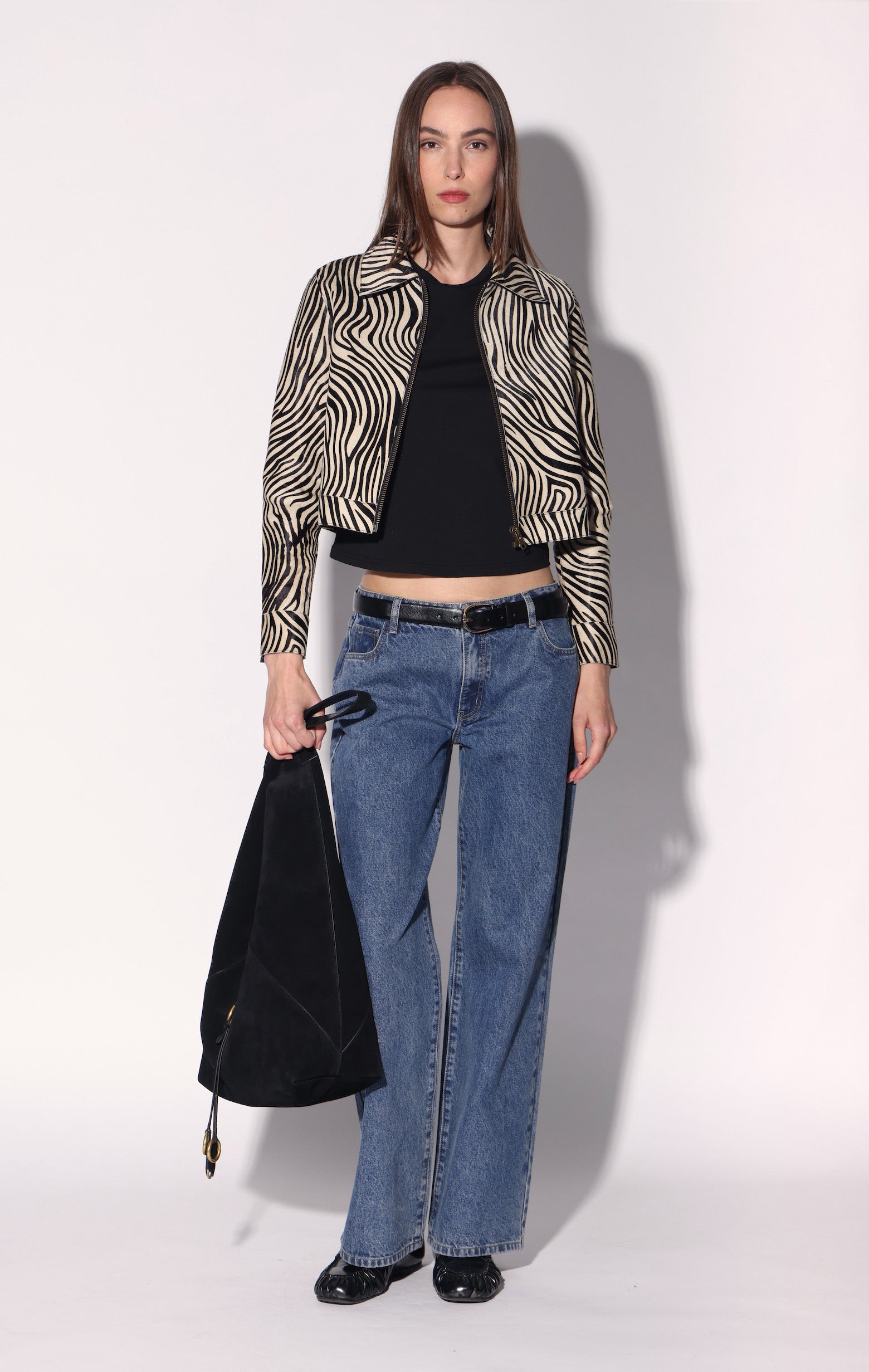 Lucas Jacket, Zebra Calf Hair - Leather