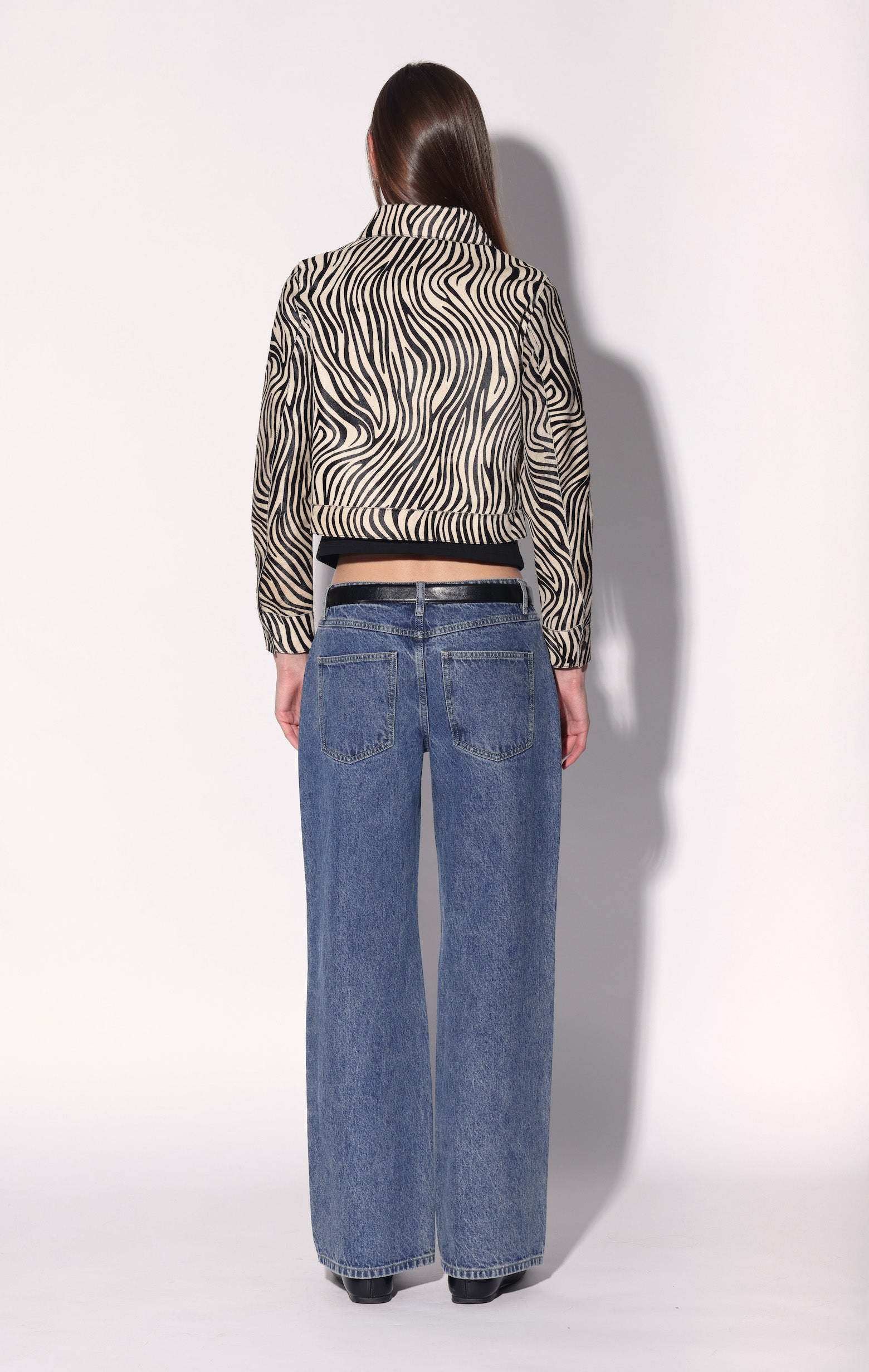 Lucas Jacket, Zebra Calf Hair - Leather