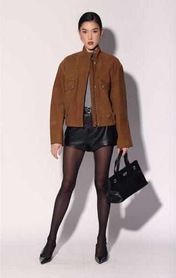 Maverick Jacket, Whiskey Nubuck - Leather