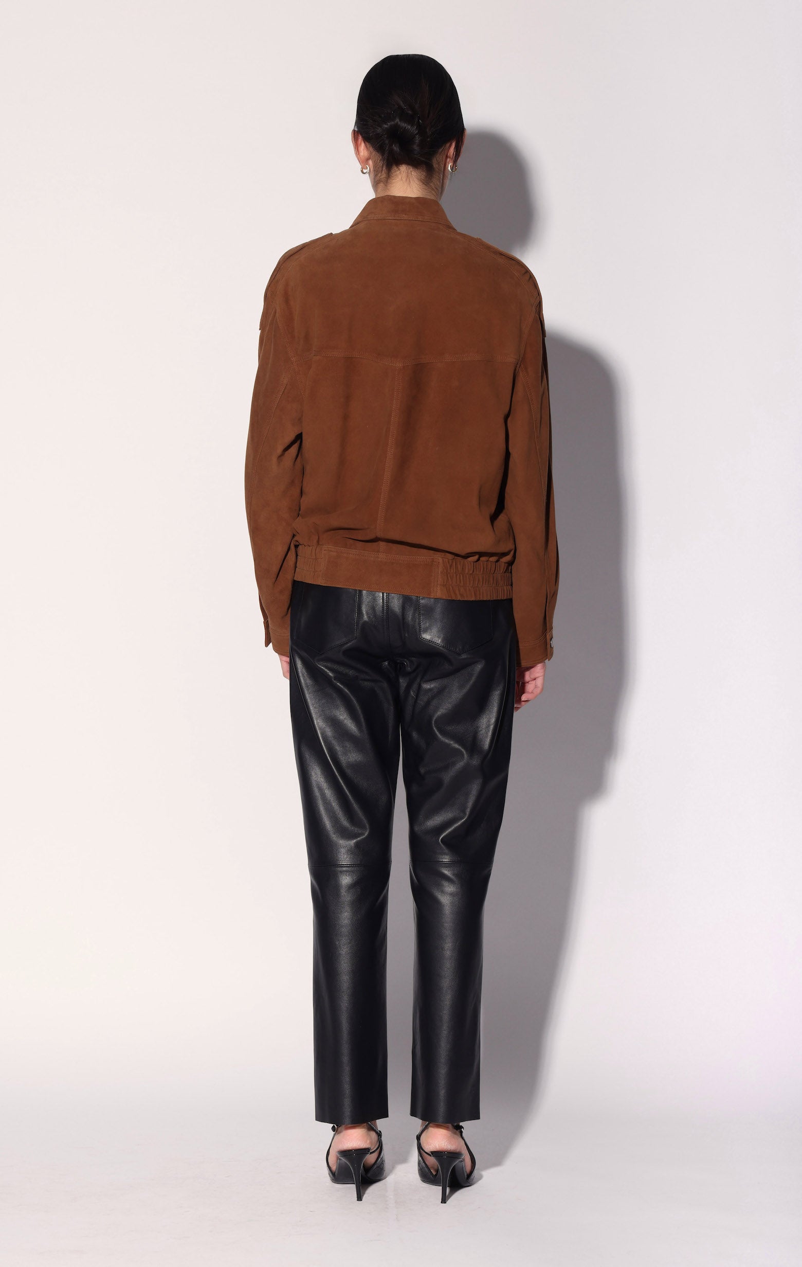 Maxwell Jacket, Cognac Suede - Leather