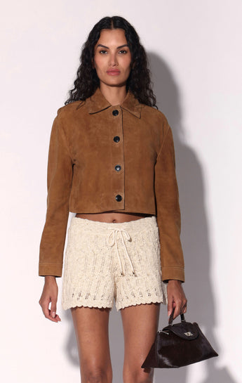Suzette Jacket, Whiskey Suede - Leather (Pre Spring 2027)