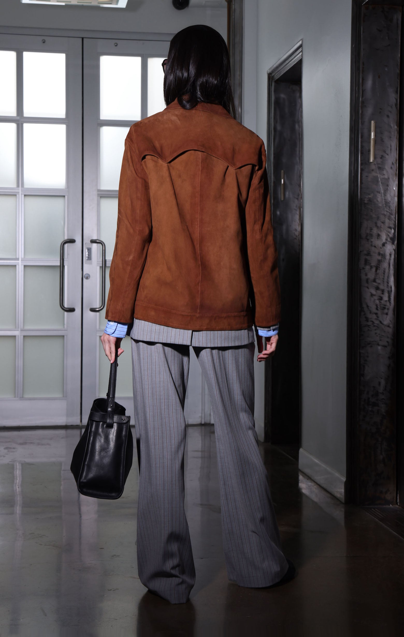Sullivan Jacket, Cognac Suede - Leather