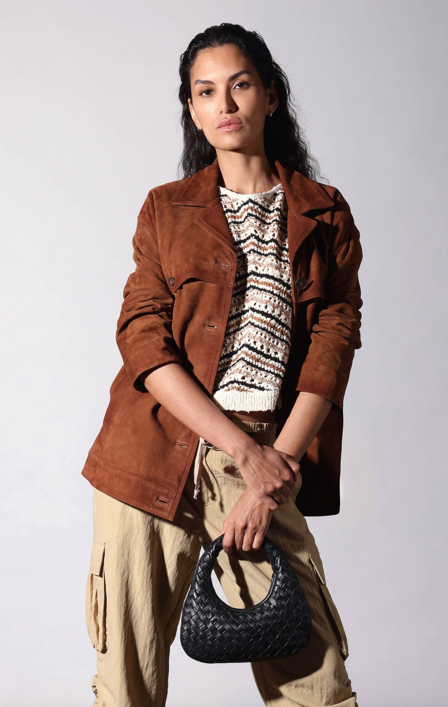 Sullivan Jacket, Cognac Suede - Leather (Pre Spring 2027)