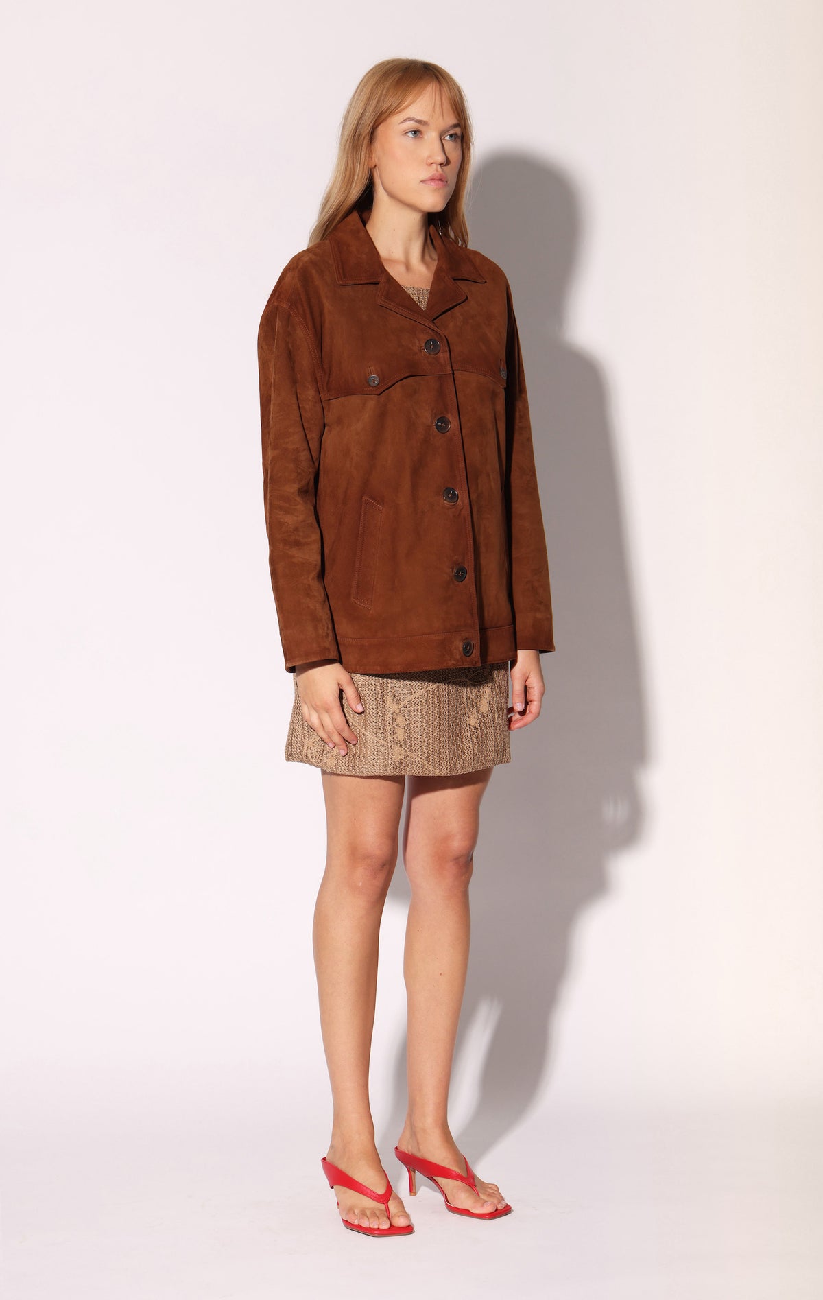 Sullivan Jacket, Cognac Suede - Leather (Pre Spring 2027)