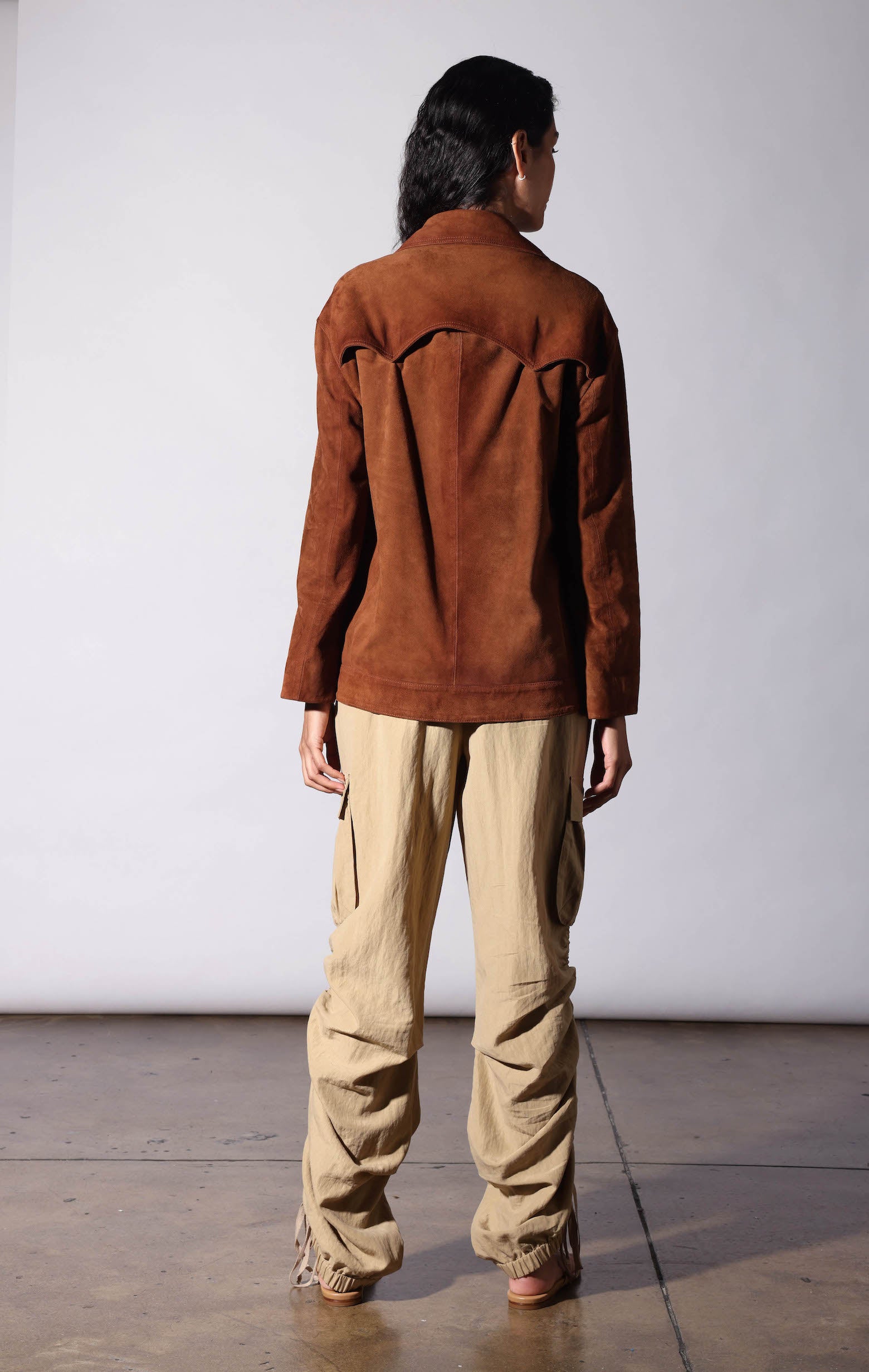 Sullivan Jacket, Cognac Suede - Leather (Pre Spring 2027)