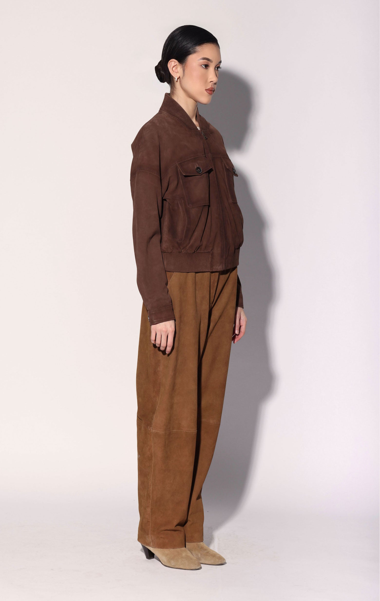 Seth Jacket, Molasses Suede - Leather