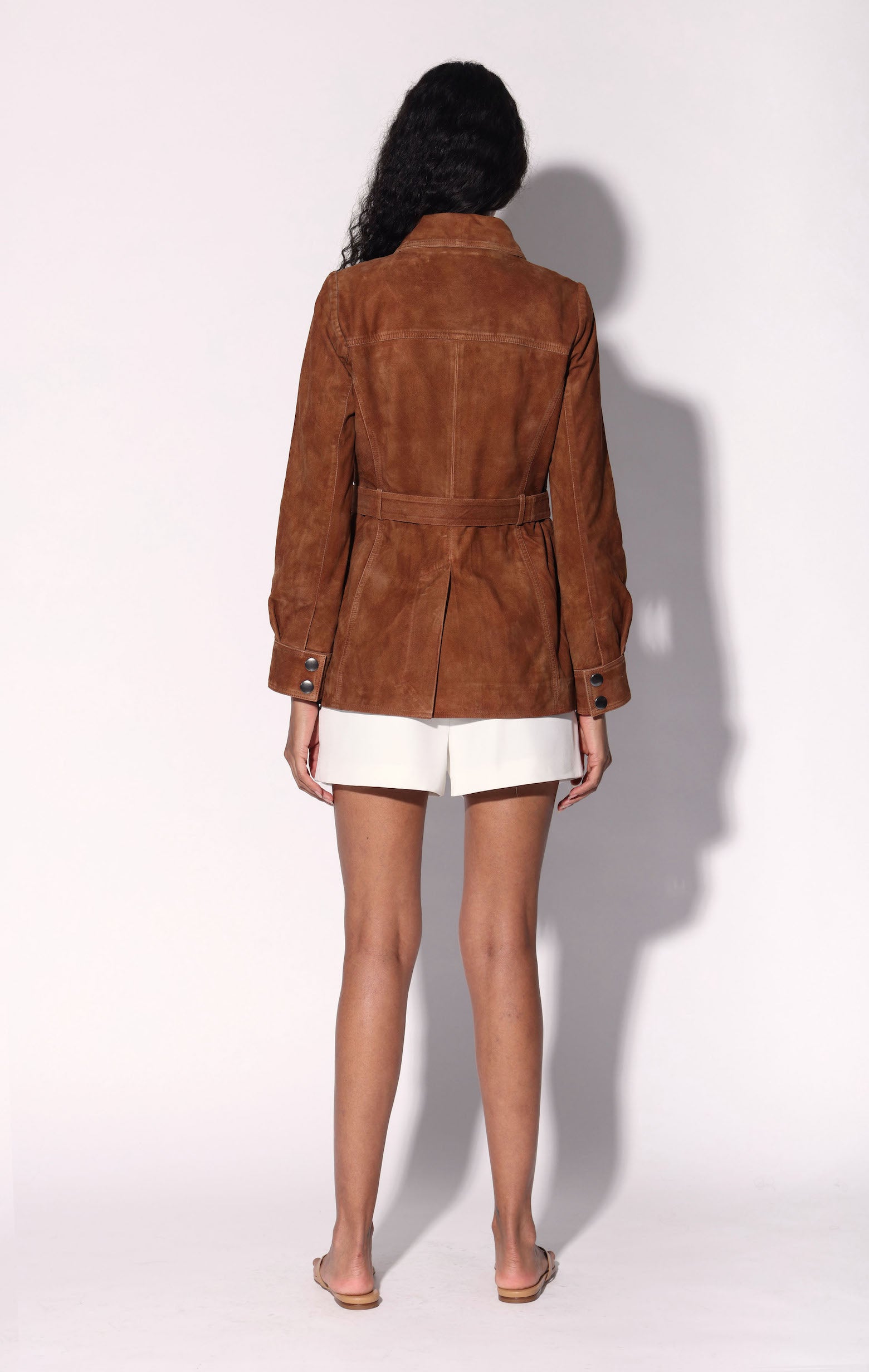 Sharona Jacket, Cognac Suede - Leather (Pre Spring 2027)