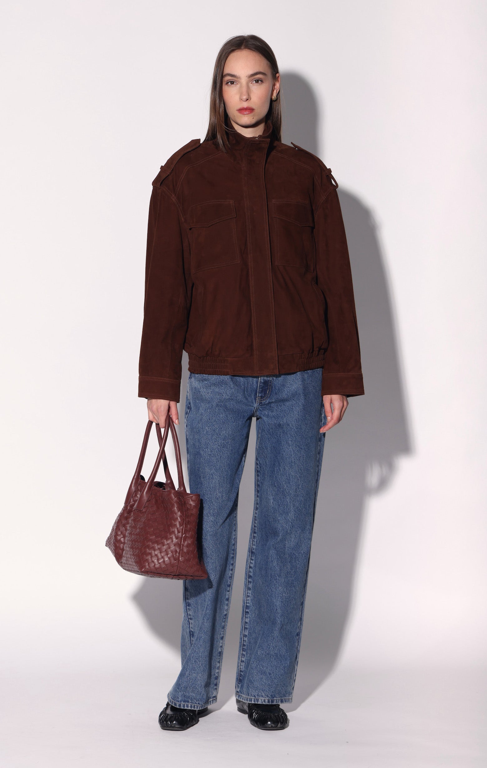 Astrid Jacket, Bittersweet Suede - Leather