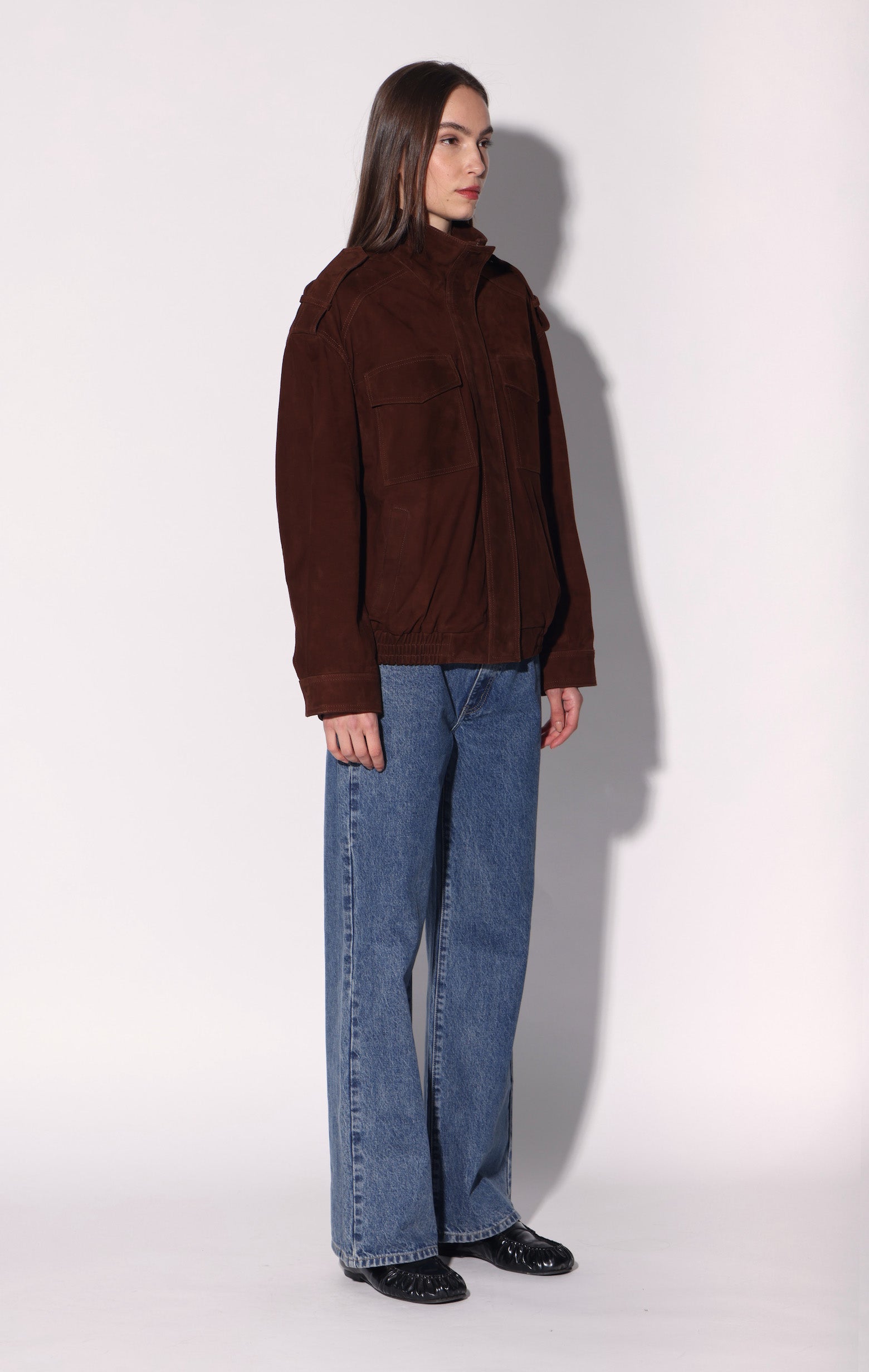 Astrid Jacket, Bittersweet Suede - Leather