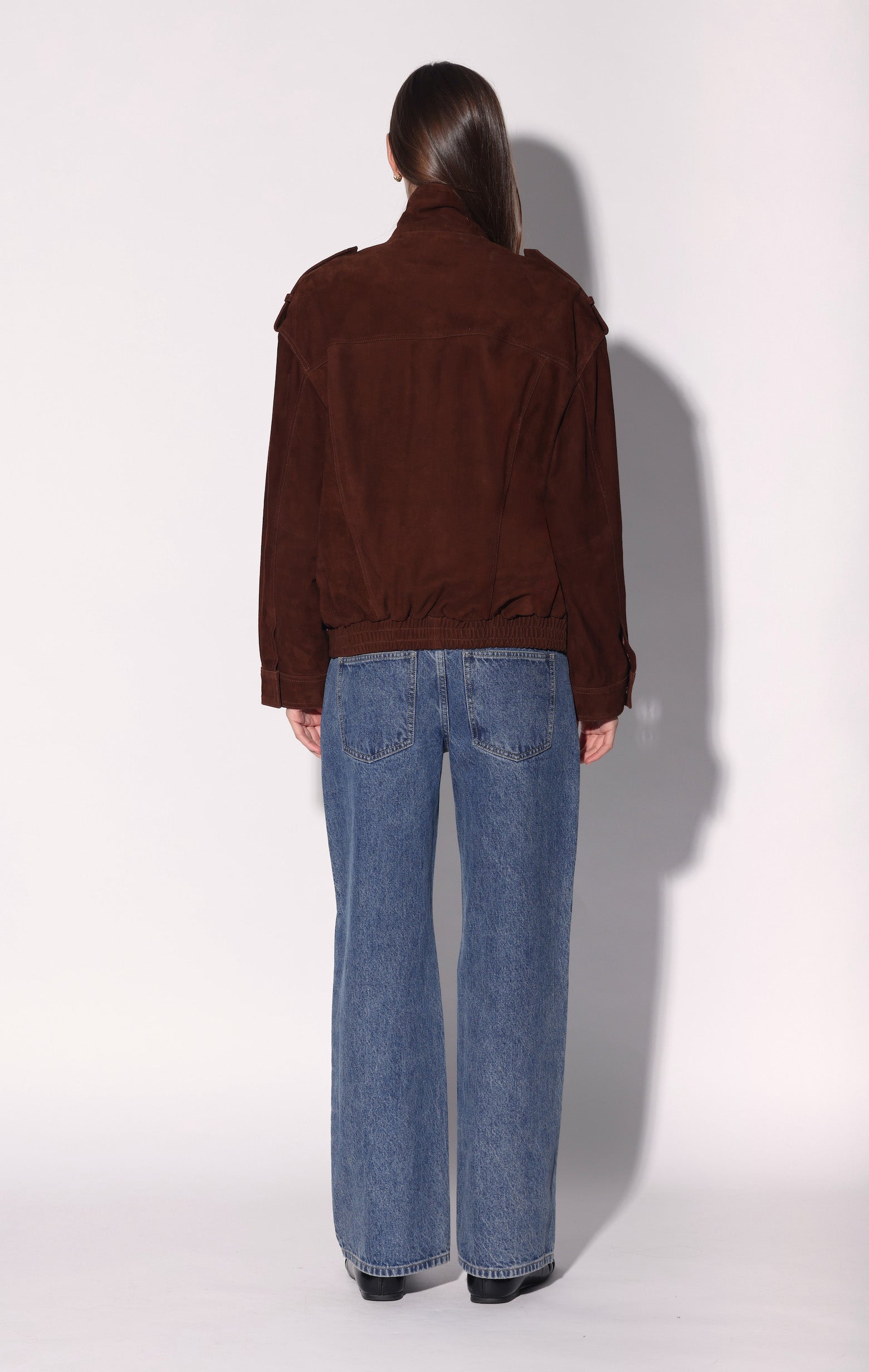 Astrid Jacket, Bittersweet Suede - Leather