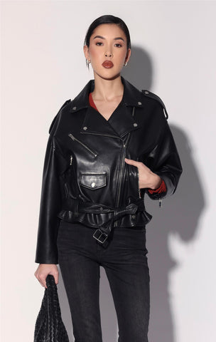 Adam Jacket, Black - Leather