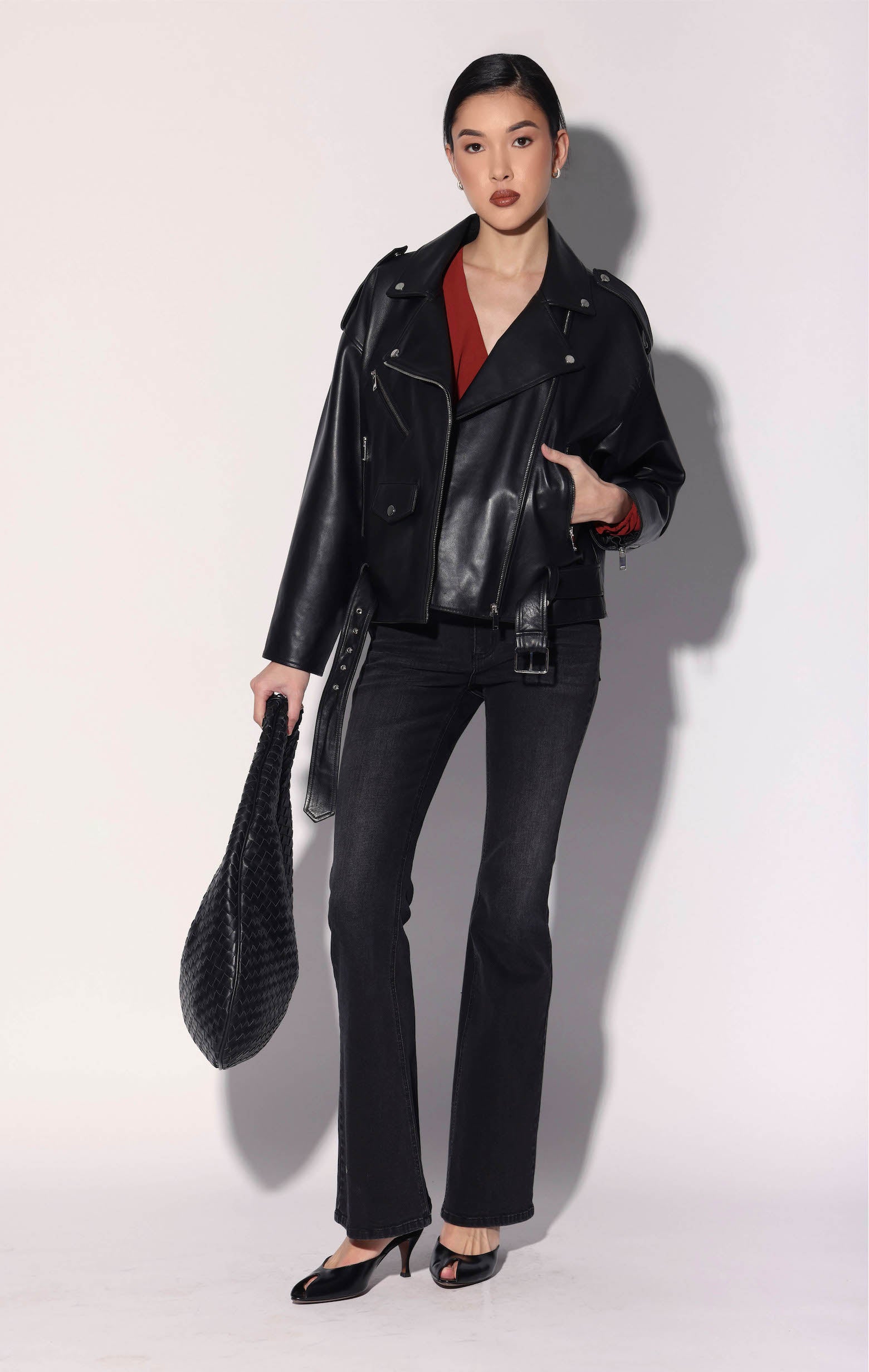 Adam Jacket, Black - Leather