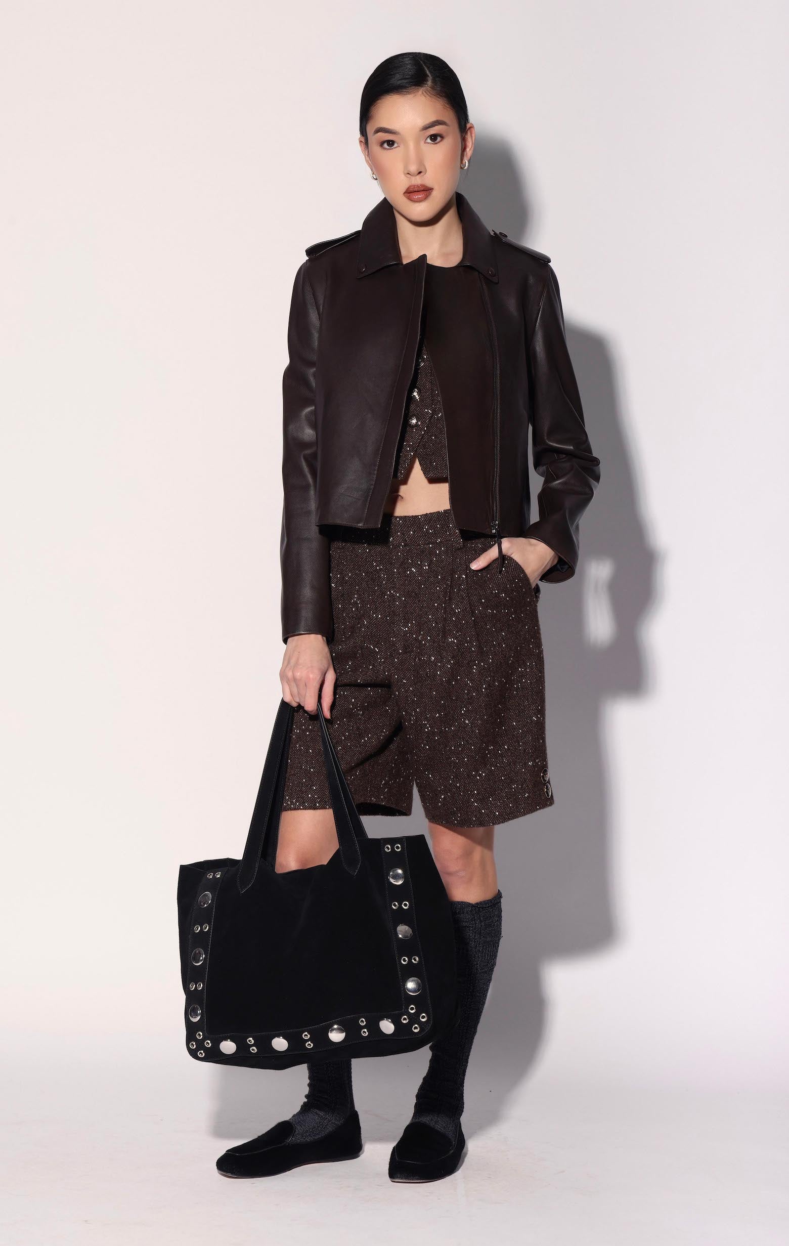 Trevor Jacket, Mocha - Leather