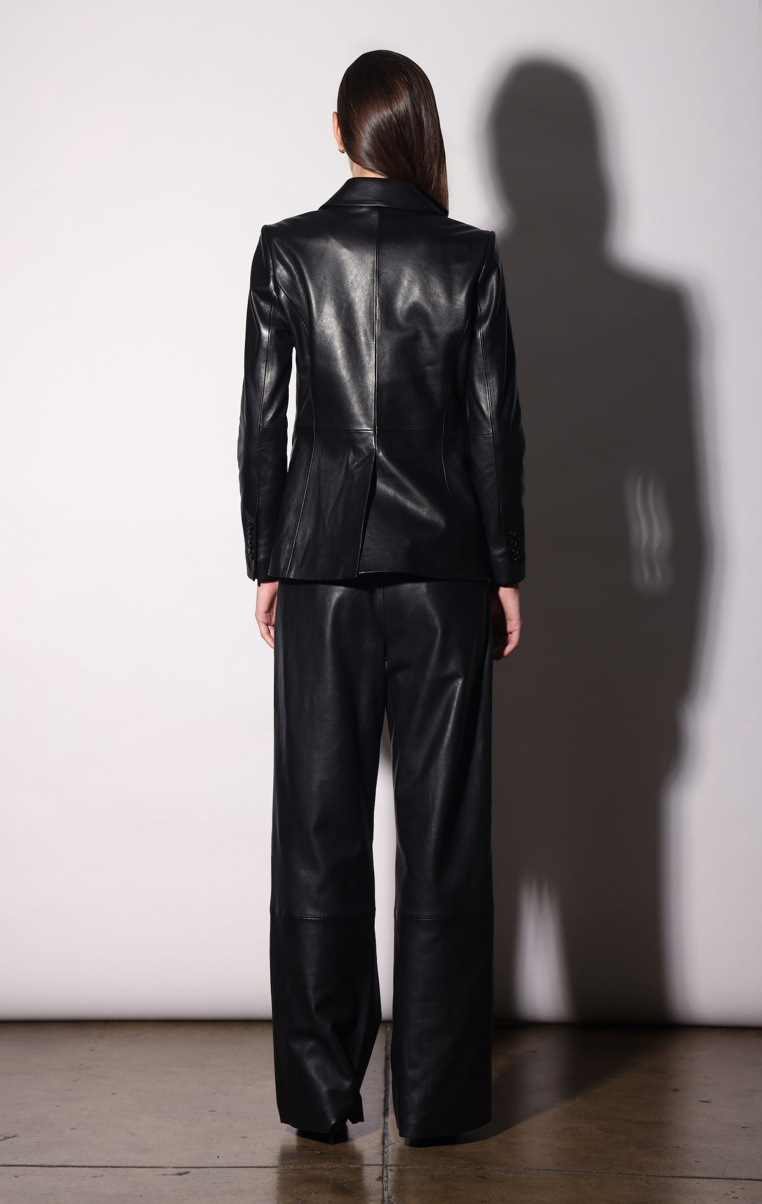 Emily Blazer, Black - Leather