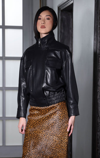 Omari Jacket, Black - Leather