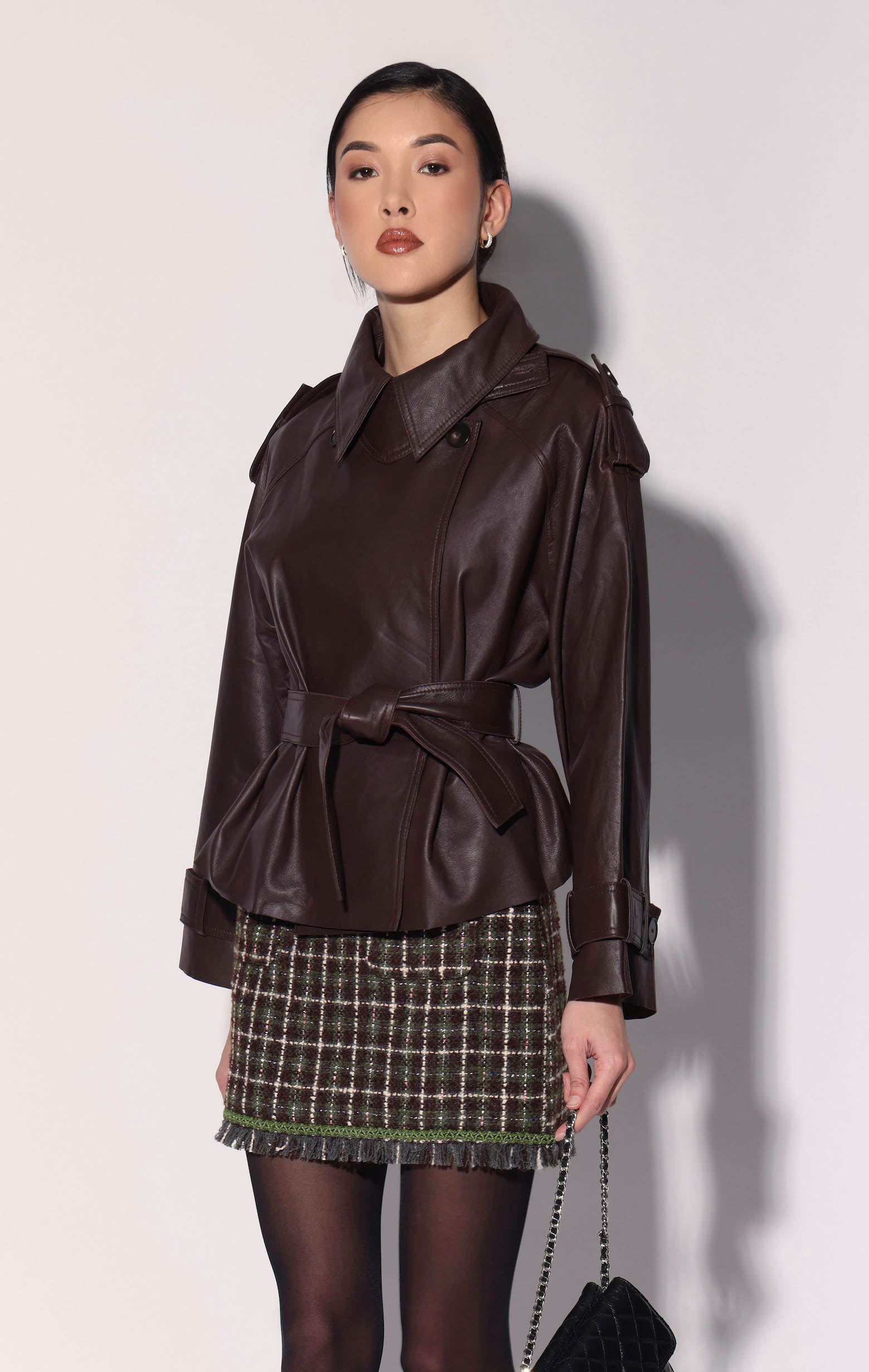 Eliana Jacket, Mocha - Leather