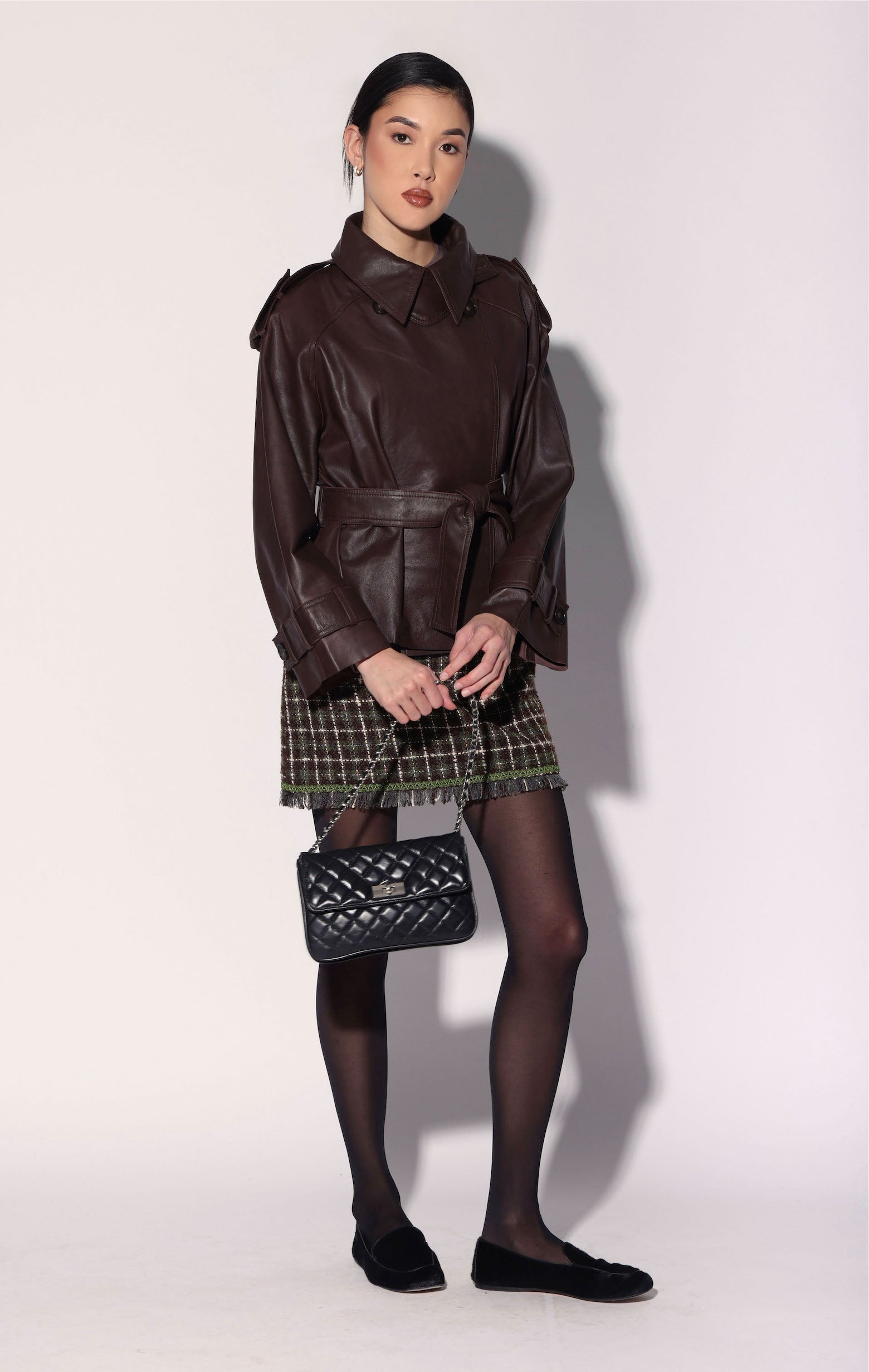 Eliana Jacket, Mocha - Leather