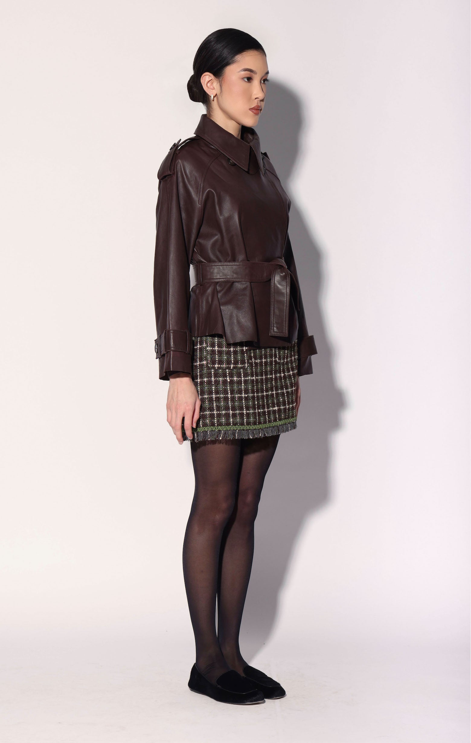 Eliana Jacket, Mocha - Leather